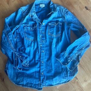 J. Crew denim button up shirt 8
